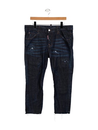 Dsquared² Mid-Rise Straight Leg Jeans