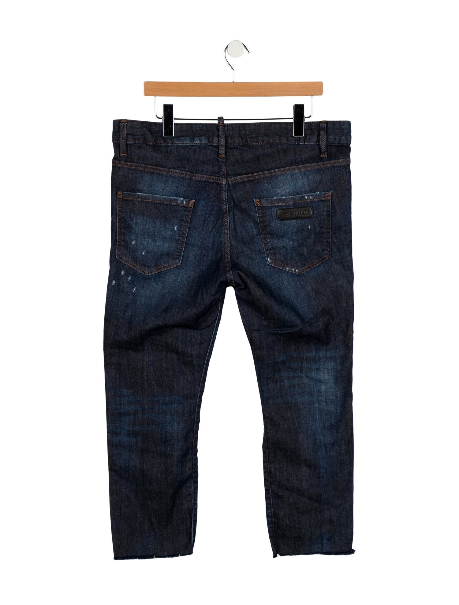 Dsquared² Mid-Rise Straight Leg Jeans