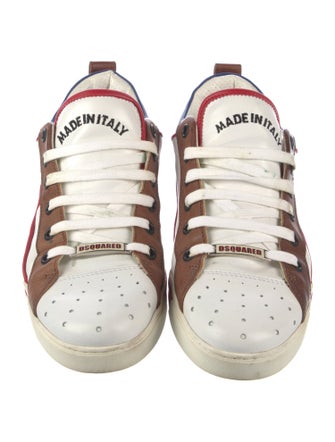 Dsquared² Leather Printed Sneakers