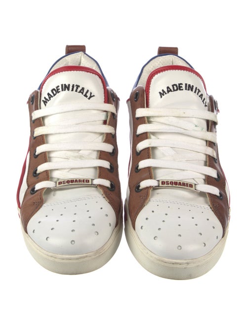 Dsquared² Leather Printed Sneakers