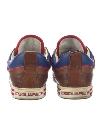 Dsquared² Leather Printed Sneakers