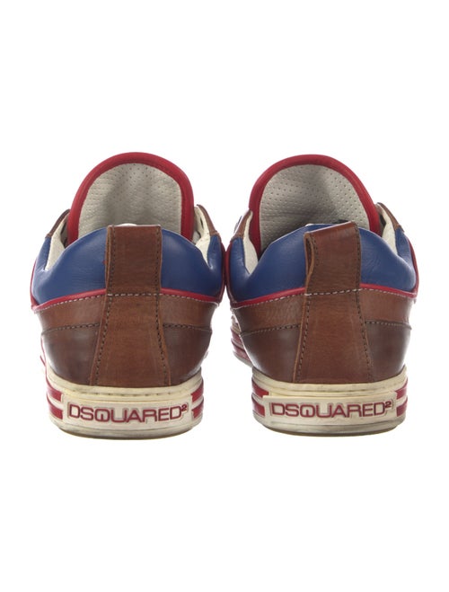 Dsquared² Leather Printed Sneakers
