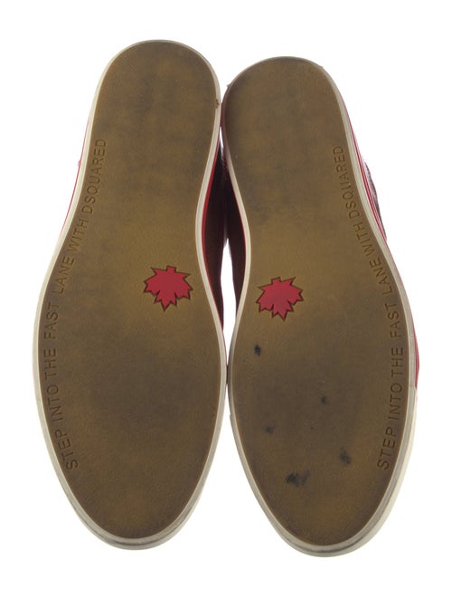 Dsquared² Leather Printed Sneakers