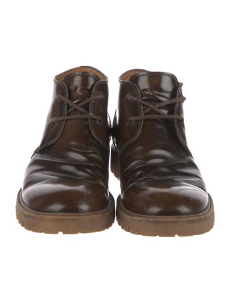 Dsquared² Leather Lace-Up Boots