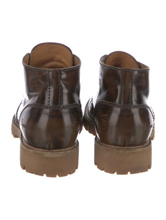 Dsquared² Leather Lace-Up Boots