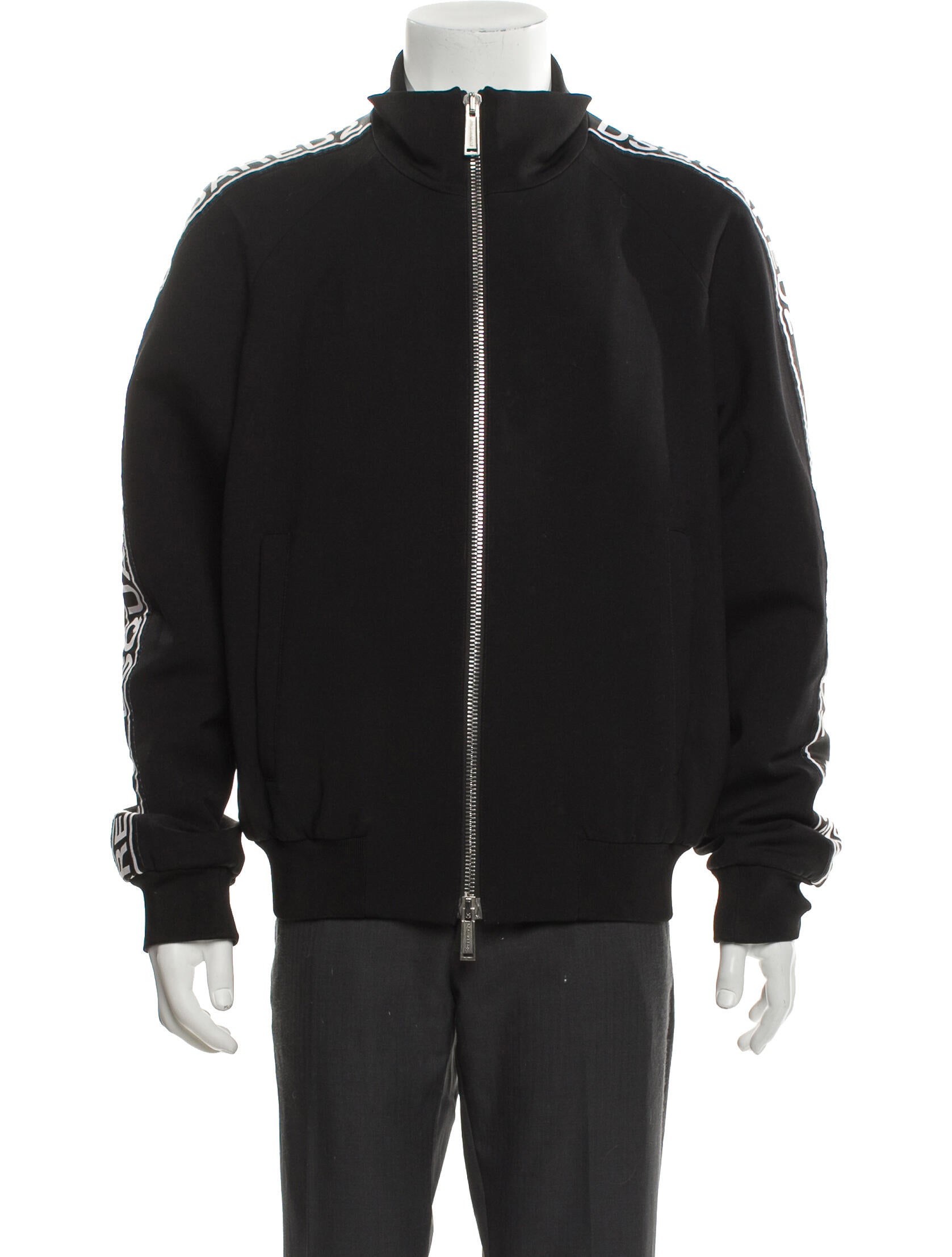 Dsquared² Virgin Wool Graphic Print Windbreaker