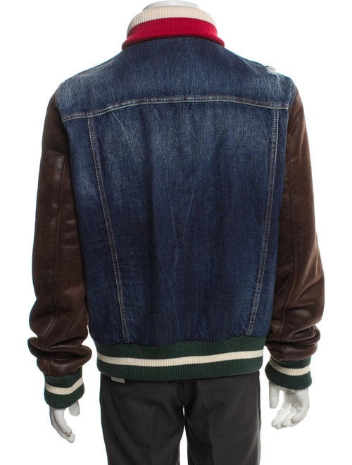Dsquared² Colorblock Pattern Denim Jacket