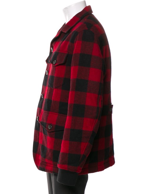 Dsquared² Wool Plaid Print Bomber Jacket