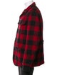 Dsquared² Wool Plaid Print Bomber Jacket