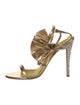 Dsquared² Leather Crystal Embellishments Sandals