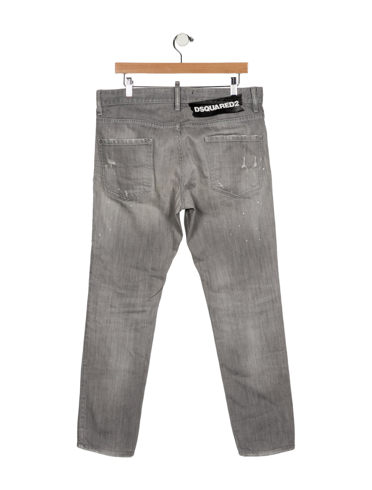 Dsquared² Mid-Rise Straight Leg Jeans