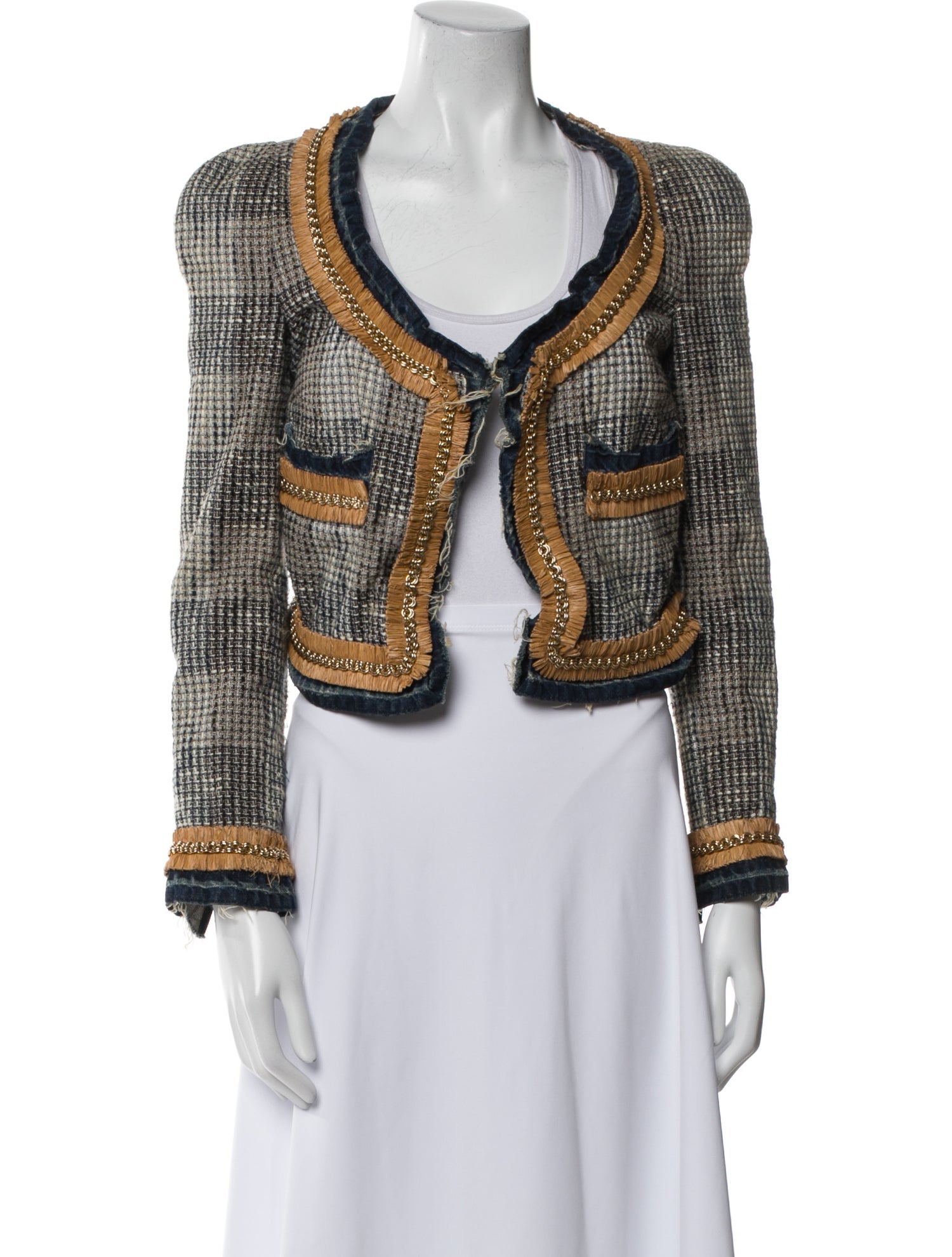 Dsquared² Plaid Print Evening Jacket