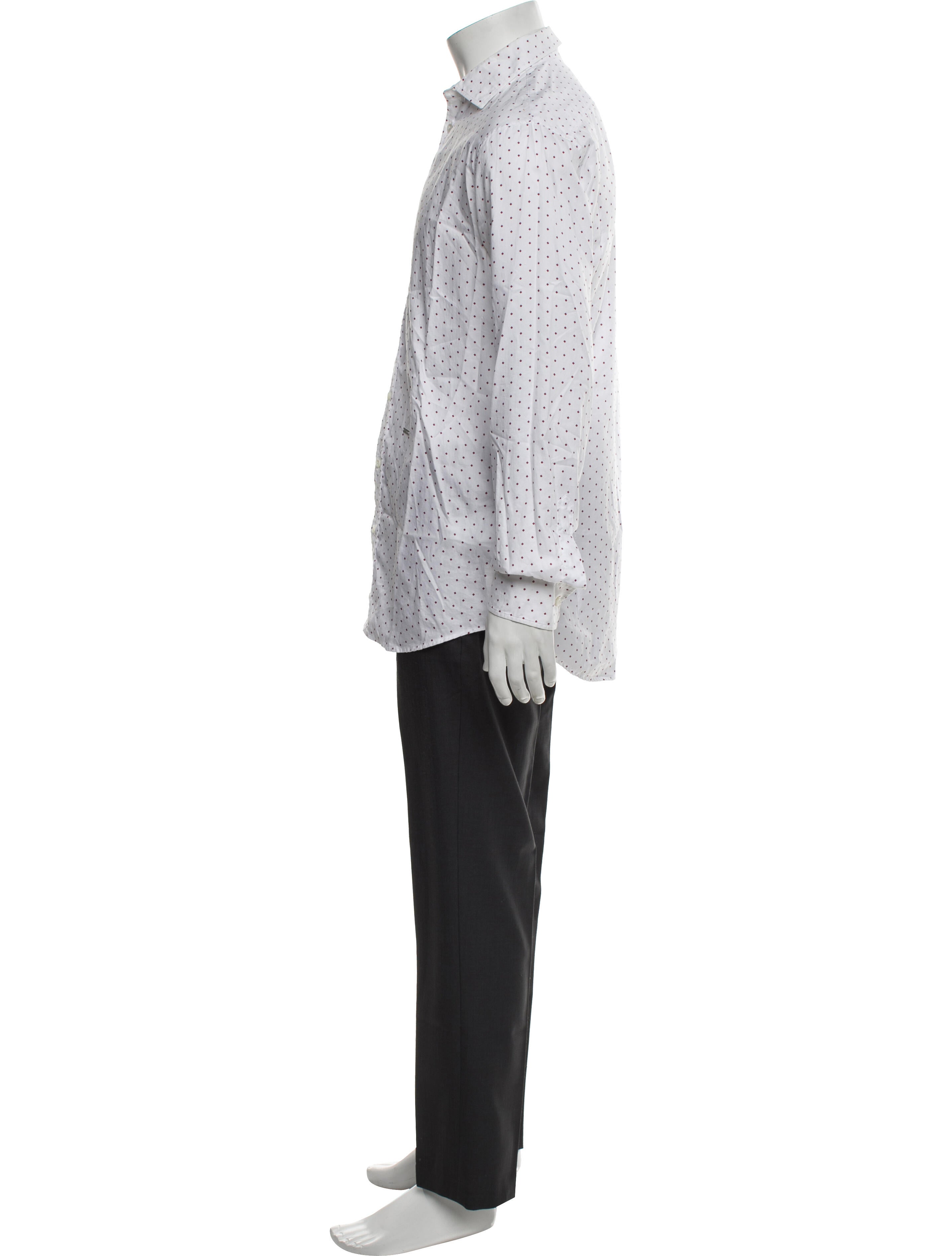 Dsquared² Polka Dot Print Long Sleeve Dress Shirt