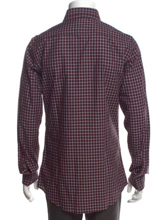 Dsquared² Plaid Print Long Sleeve Shirt