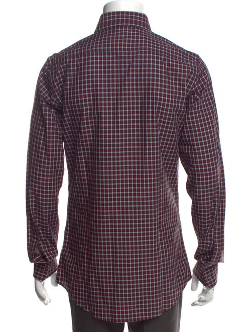 Dsquared² Plaid Print Long Sleeve Shirt