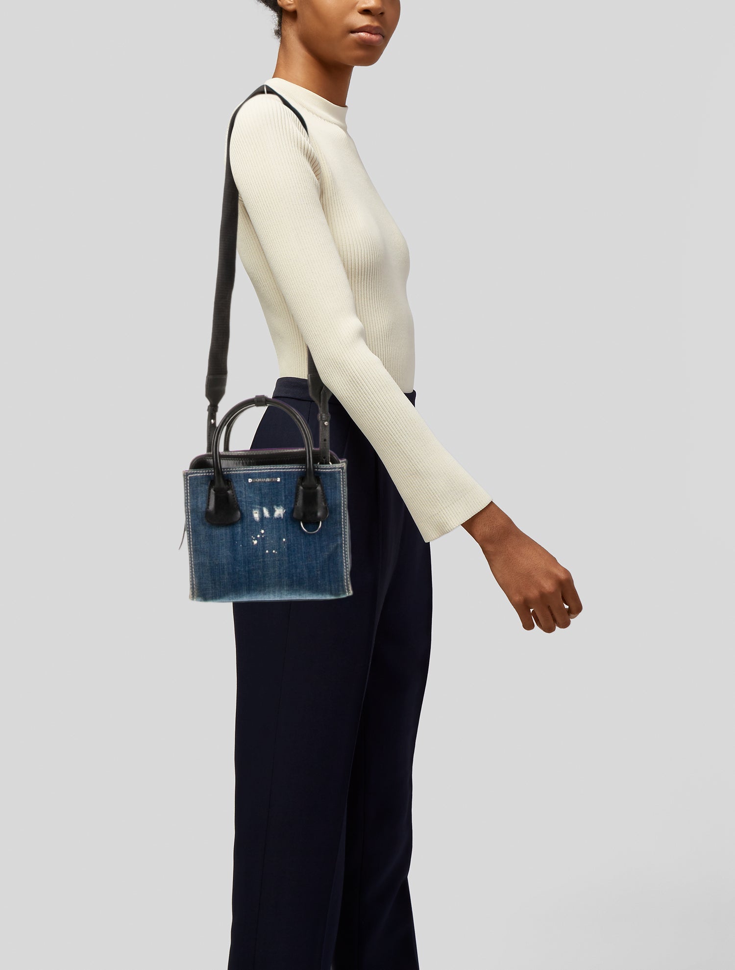 Dsquared² Denim Top Handle Bag