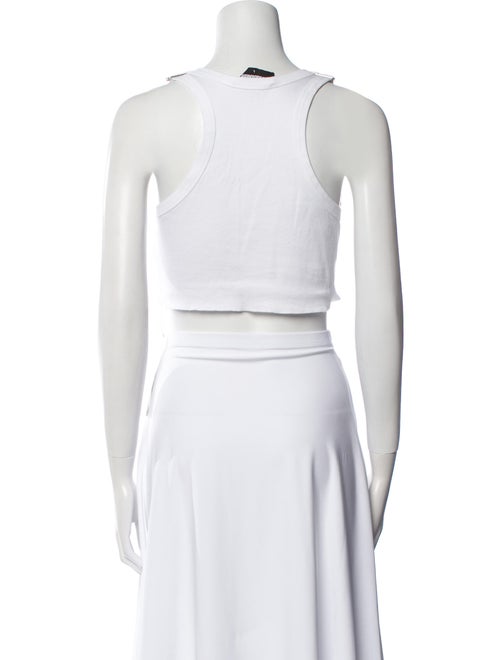 Dsquared² Square Neckline Sleeveless Crop Top