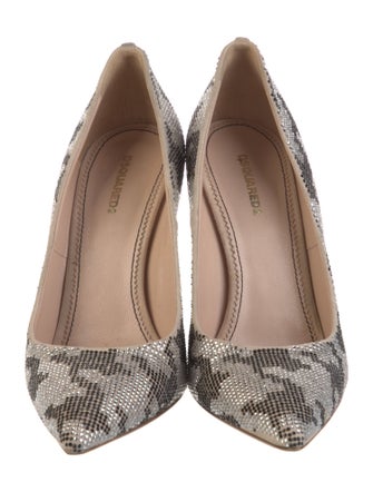 Dsquared² Suede Printed Pumps