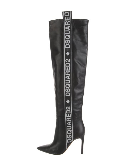 Dsquared² Leather Printed Boots