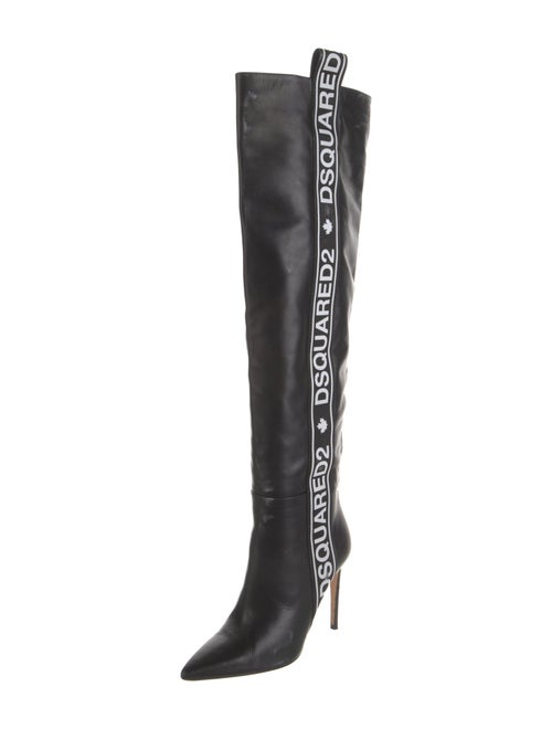Dsquared² Leather Printed Boots