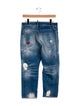 Dsquared² Mid-Rise Straight Leg Jeans