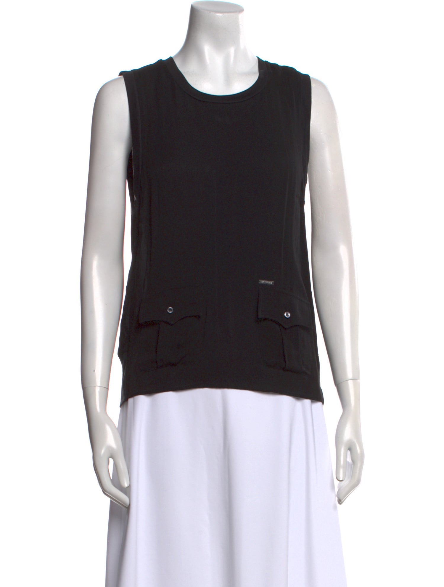 Dsquared² Silk Crew Neck Top