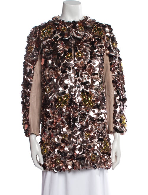 Dsquared² Leather Printed Coat