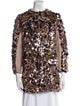 Dsquared² Leather Printed Coat