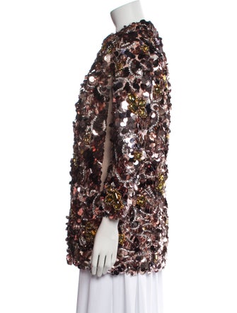 Dsquared² Leather Printed Coat