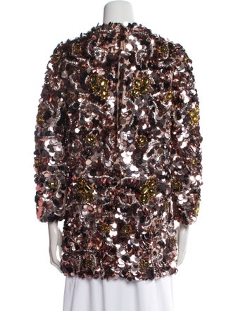 Dsquared² Leather Printed Coat