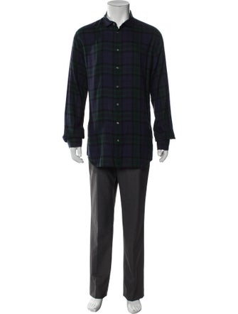 Dsquared² Plaid Print Long Sleeve Shirt