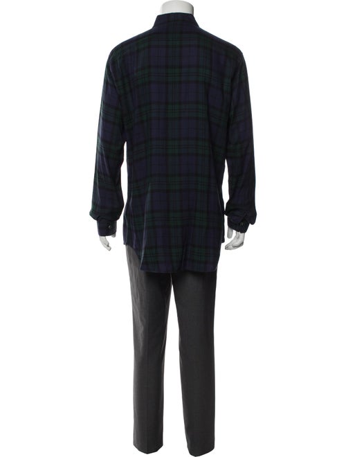 Dsquared² Plaid Print Long Sleeve Shirt