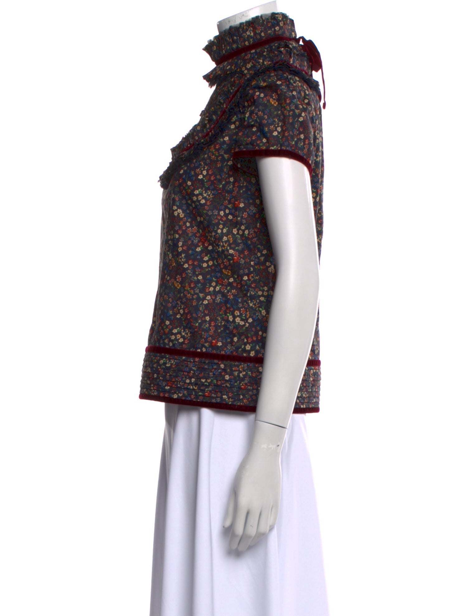 Dsquared² Floral Print Turtleneck Top