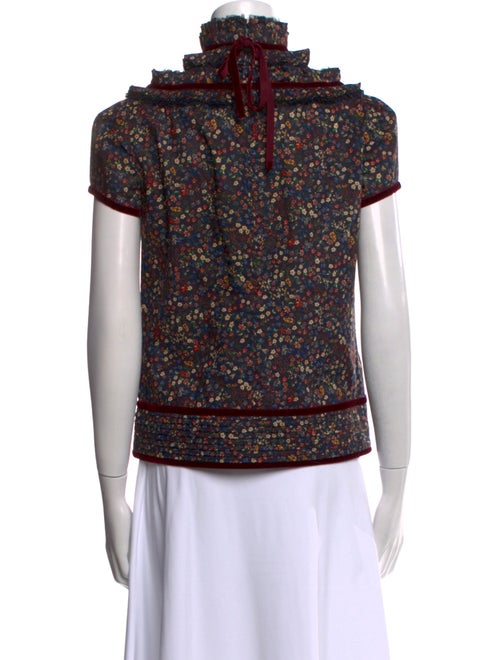 Dsquared² Floral Print Turtleneck Top