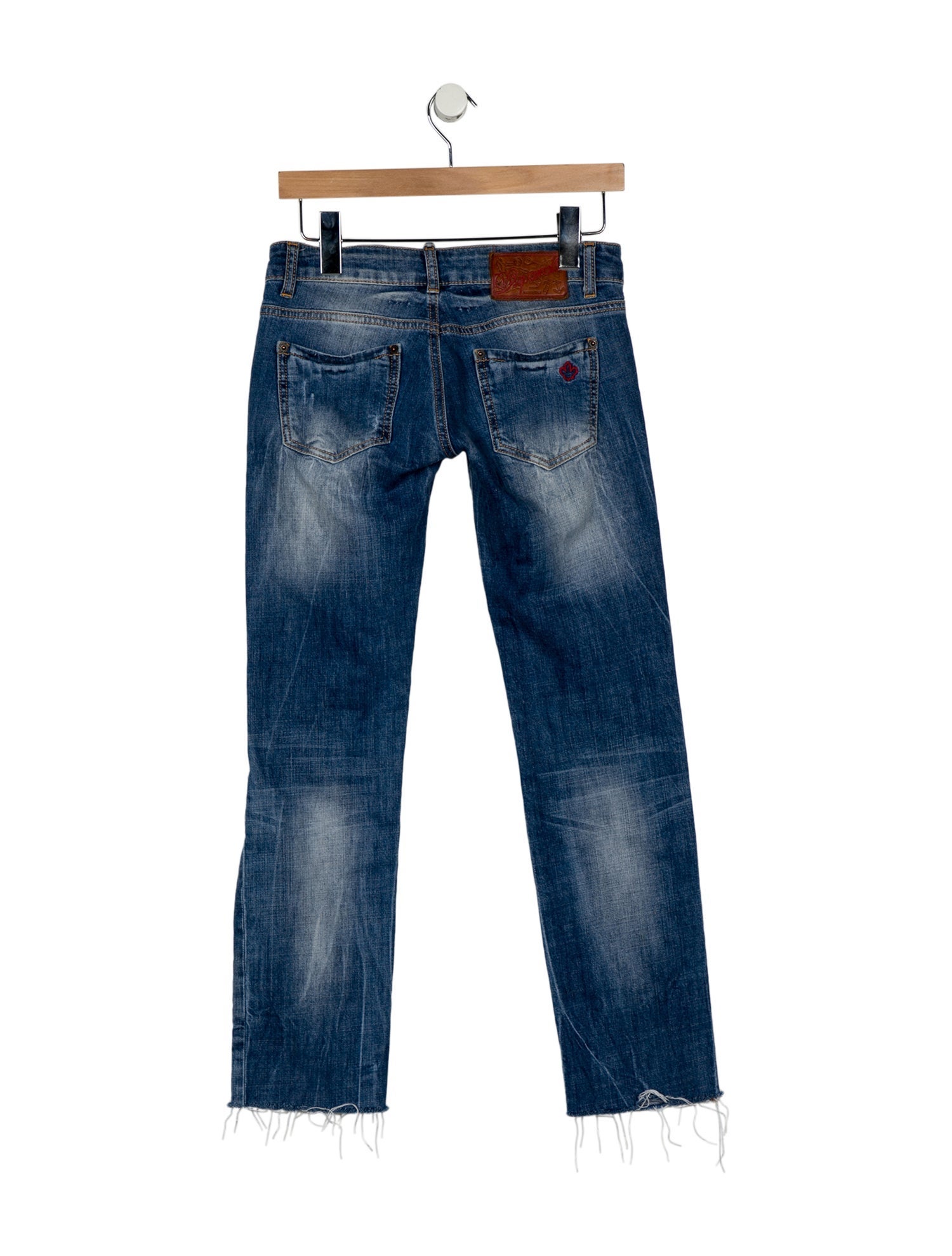 Dsquared² Low-Rise Straight Leg Jeans