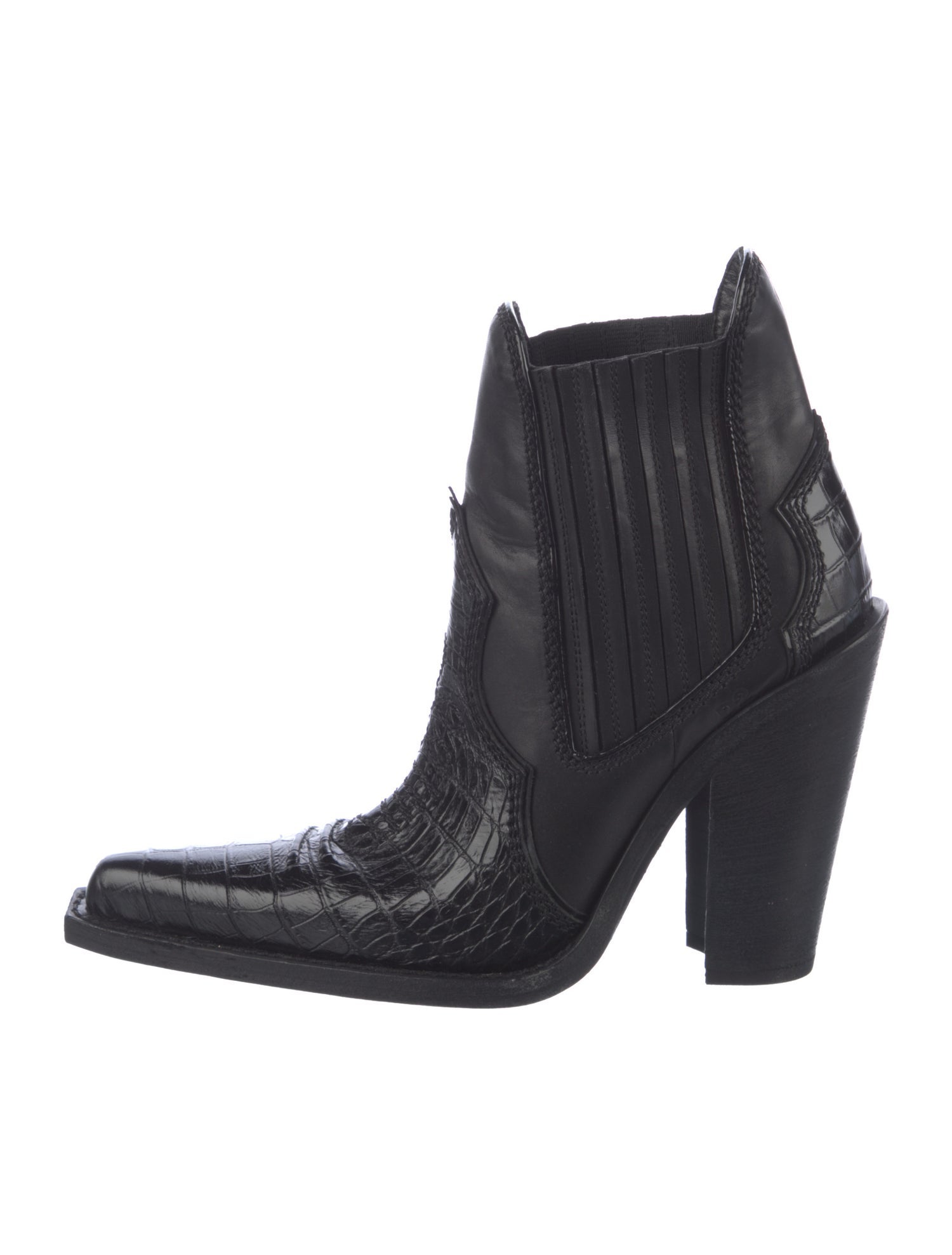 Dsquared² Embossed Leather Chelsea Boots