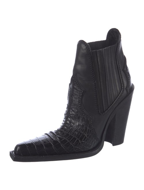 Dsquared² Embossed Leather Chelsea Boots