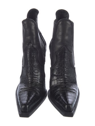 Dsquared² Embossed Leather Chelsea Boots