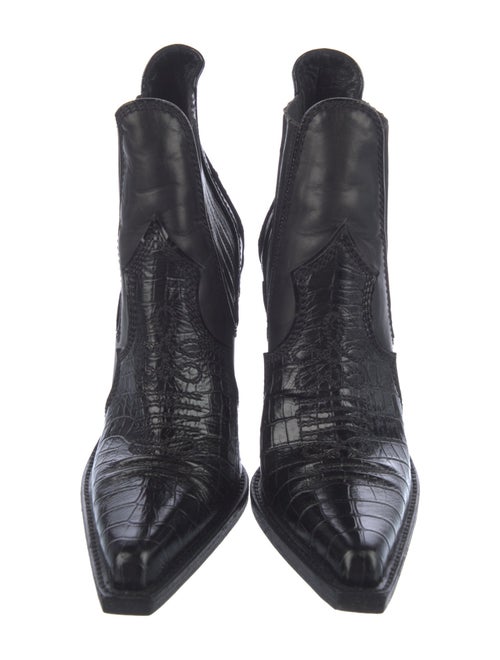 Dsquared² Embossed Leather Chelsea Boots