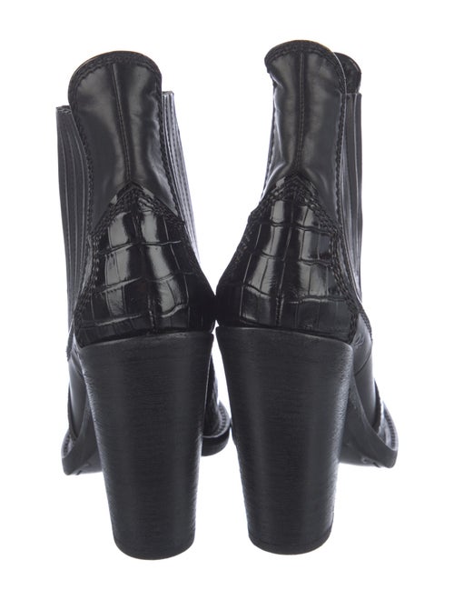 Dsquared² Embossed Leather Chelsea Boots