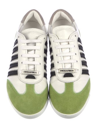 Dsquared² Leather Printed Sneakers