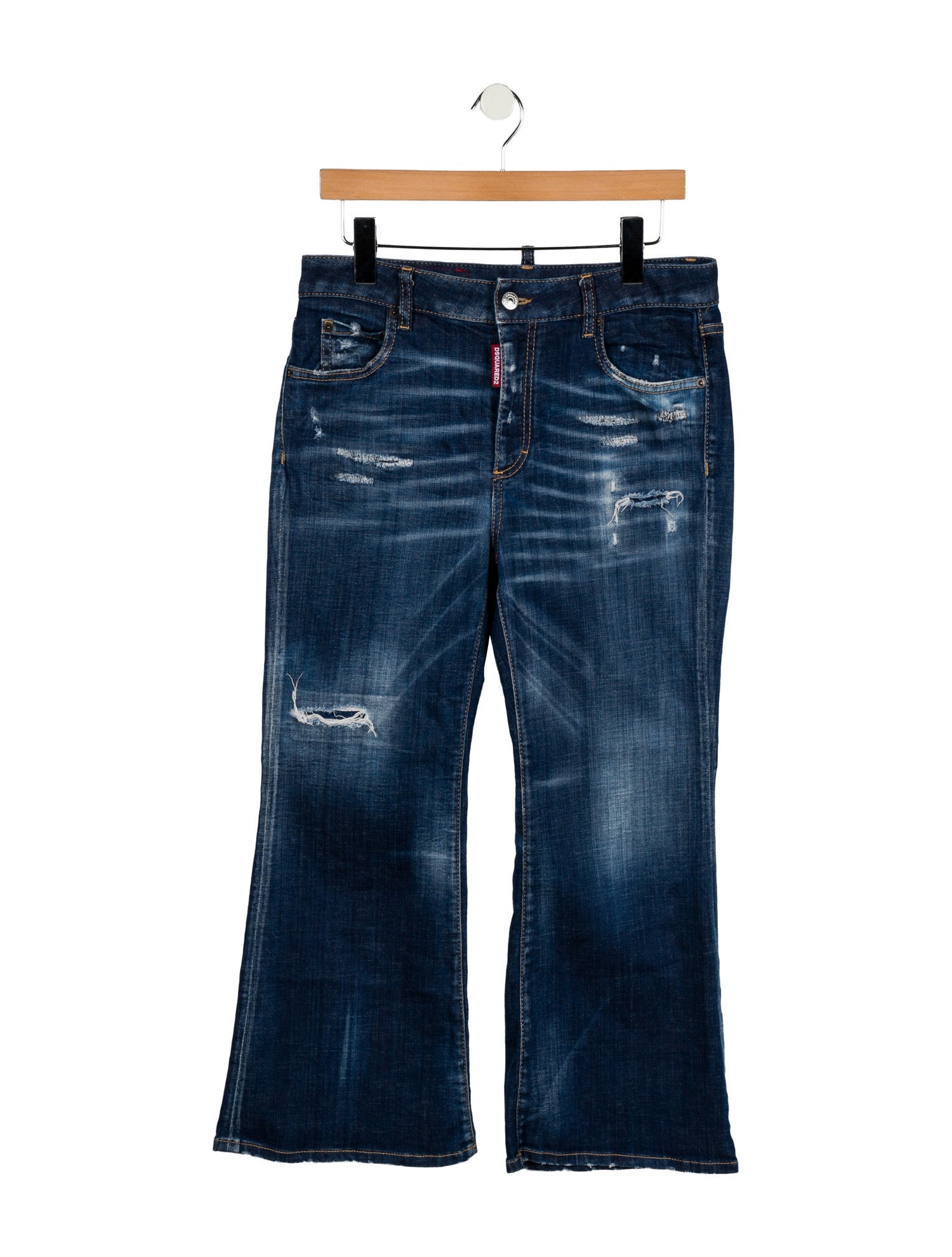 Dsquared² Mid-Rise Wide Leg Jeans