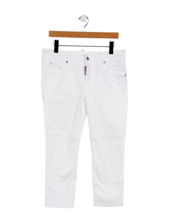 Dsquared² Mid-Rise Straight Leg Jeans