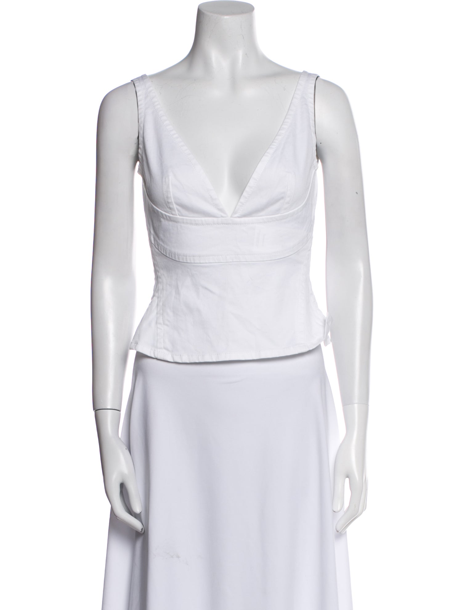 Dsquared² V-Neck Sleeveless Crop Top