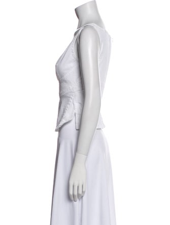 Dsquared² V-Neck Sleeveless Crop Top