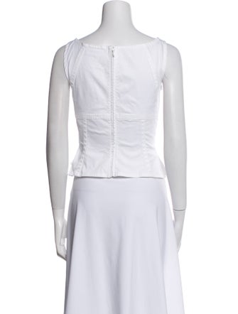 Dsquared² V-Neck Sleeveless Crop Top