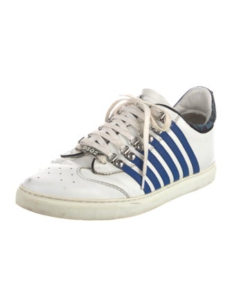 Dsquared² Leather Striped Sneakers