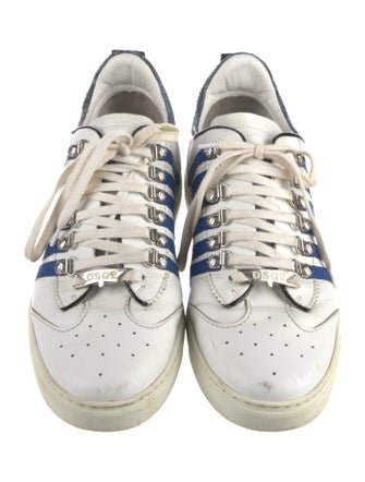 Dsquared² Leather Striped Sneakers