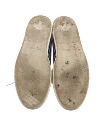 Dsquared² Leather Striped Sneakers