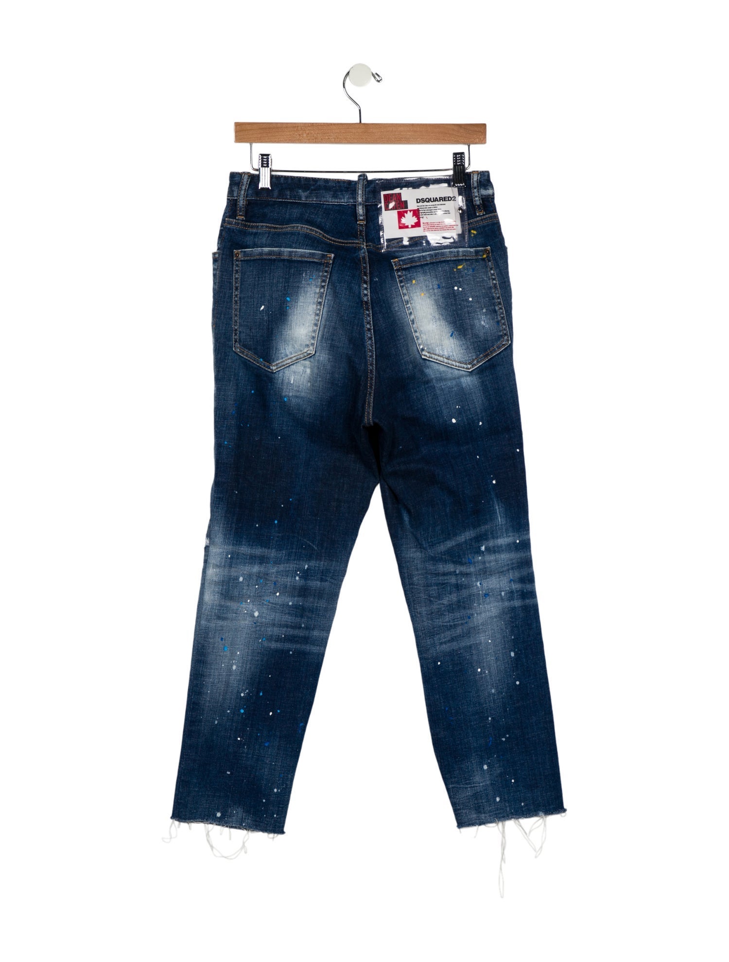 Dsquared² High-Rise Straight Leg Jeans